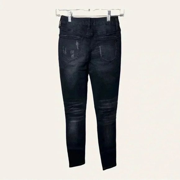 1209. SPECIAL A DENIM JEANS DISTRESSED BLACK IN COLOR‎ SIZE 1 (JUNIORS) - Picture 9 of 13